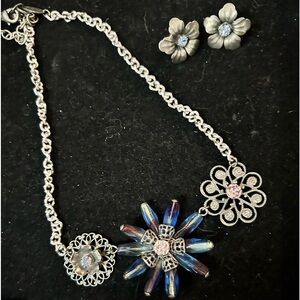 Necklace and earrings